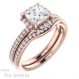 Princess Cut Forever One Moissanite Engagement Ring #GTJ978-square-fo-r