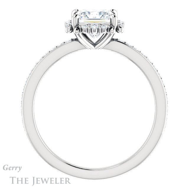 Princess Cut Forever One Moissanite Engagement Ring #GTJ978-square-fo-w