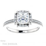 Princess Cut Forever One Moissanite Engagement Ring #GTJ978-square-fo-w 1 Princess Cut Forever One Moissanite Engagement Ring #GTJ978-square-fo-w