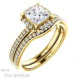 Princess Cut Forever One Moissanite Engagement Ring #GTJ978-square-fo-y 6 Princess Cut Forever One Moissanite Engagement Ring #GTJ978-square-fo-y
