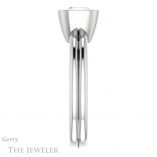 Cushion Cut Forever One Moissanite Engagement Ring #GTJ979-cushion-fo-w
