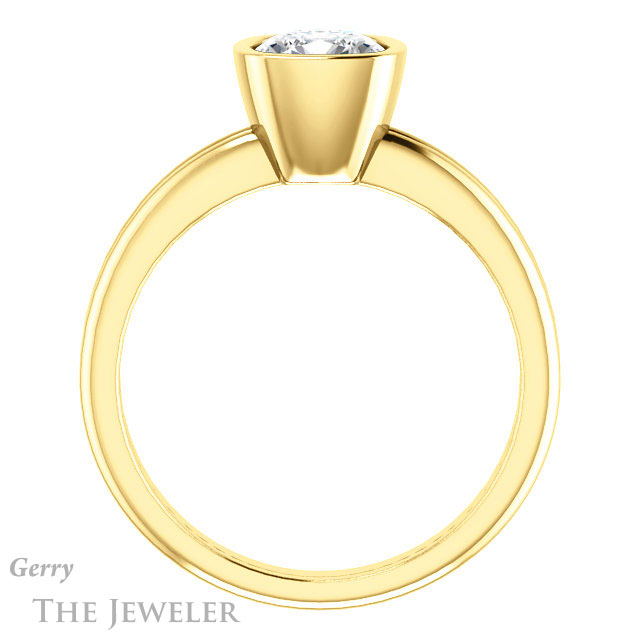 Cushion Cut Forever One Moissanite Engagement Ring #GTJ979-cushion-fo-y 2 Cushion Cut Forever One Moissanite Engagement Ring #GTJ979-cushion-fo-y