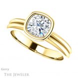 Cushion Cut Forever One Moissanite Engagement Ring #GTJ979-cushion-fo-y 5 Cushion Cut Forever One Moissanite Engagement Ring #GTJ979-cushion-fo-y