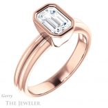 Emerald Cut Forever One Moissanite Engagement Ring #GTJ979-emerald-fb-r 4 Emerald Cut Forever Brilliant Moissanite Engagement Ring #GTJ979-emerald-fb-r