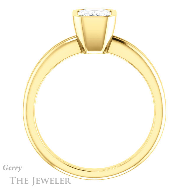 Emerald Cut Forever One Moissanite Engagement Ring #GTJ979-emerald-fb-y 2 Emerald Cut Forever Brilliant Moissanite Engagement Ring #GTJ979-emerald-fb-y