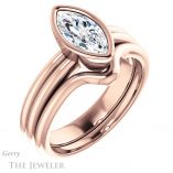Marquise Cut Forever Brilliant Moissanite Engagement Ring #GTJ979-marquise-fb-r
