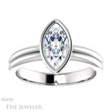Marquise Cut Forever Brilliant Moissanite Engagement Ring #GTJ979-marquise-fb-w