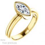 Marquise Cut Forever One Moissanite Engagement Ring #GTJ979-marquise-fb-y 4 Marquise Cut Forever Brilliant Moissanite Engagement Ring #GTJ979-marquise-fb-y