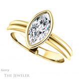 Marquise Cut Forever One Moissanite Engagement Ring #GTJ979-marquise-fb-y 5 Marquise Cut Forever Brilliant Moissanite Engagement Ring #GTJ979-marquise-fb-y