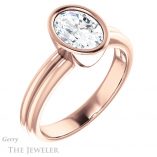 Oval Shaped Forever One Moissanite Engagement Ring #GTJ979-oval-fo-r 4 Oval Shaped Forever One Moissanite Engagement Ring #GTJ979-oval-fo-r
