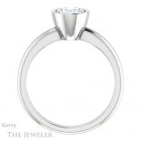Oval Shaped Forever One Moissanite Engagement Ring #GTJ979-oval-fo-w 2 Oval Shaped Forever One Moissanite Engagement Ring #GTJ979-oval-fo-w