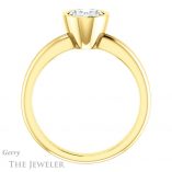 Oval Shaped Forever One Moissanite Engagement Ring #GTJ979-oval-fo-y