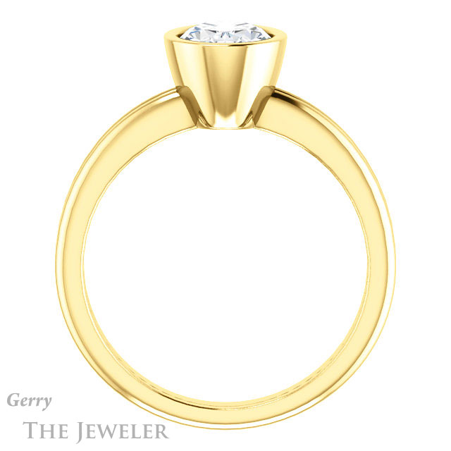 Oval Shaped Forever One Moissanite Engagement Ring #GTJ979-oval-fo-y