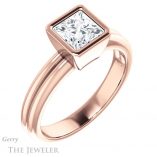 Princess Cut Forever One Moissanite Engagement Ring #GTJ979-square-fo-r 4 Princess Cut Forever One Moissanite Engagement Ring #GTJ979-square-fo-r