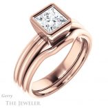 Princess Cut Forever One Moissanite Engagement Ring #GTJ979-square-fo-r 6 Princess Cut Forever One Moissanite Engagement Ring #GTJ979-square-fo-r