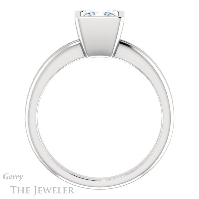 Princess Cut Forever One Moissanite Engagement Ring #GTJ979-square-fo-w