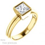 Princess Cut Forever One Moissanite Engagement Ring #GTJ979-square-fo-y