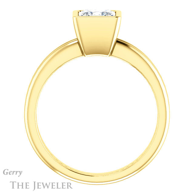 Princess Cut Forever One Moissanite Engagement Ring #GTJ979-square-fo-y