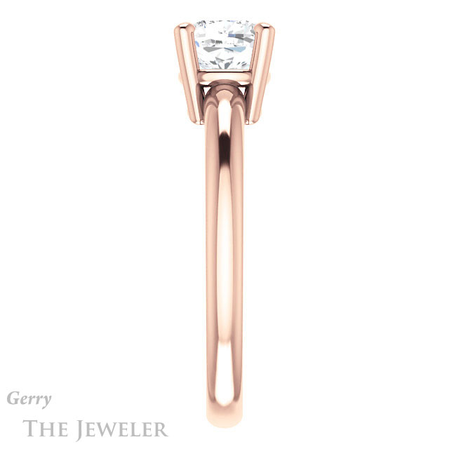 Cushion Cut Forever One Moissanite Engagement Ring #GTJ981-cushion-fo-r 3 Cushion Cut Forever One Moissanite Engagement Ring #GTJ981-cushion-fo-r