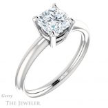 Cushion Cut Forever One Moissanite Engagement Ring #GTJ981-cushion-fo-w 4 Cushion Cut Forever One Moissanite Engagement Ring #GTJ981-cushion-fo-w