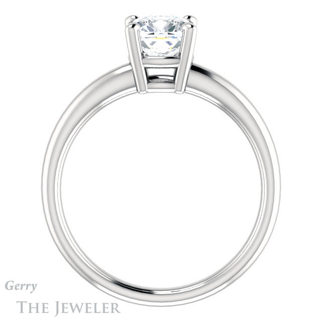 Cushion Cut Forever One Moissanite Engagement Ring #GTJ981-cushion-fo-w 2 Cushion Cut Forever One Moissanite Engagement Ring #GTJ981-cushion-fo-w