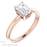 Emerald Cut Forever Brilliant Moissanite Engagement Ring #GTJ981-emerald-fb-r