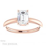 Emerald Cut Forever Brilliant Moissanite Engagement Ring #GTJ981-emerald-fb-r