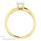 Emerald Cut Forever Brilliant Moissanite Engagement Ring #GTJ981-emerald-fb-y