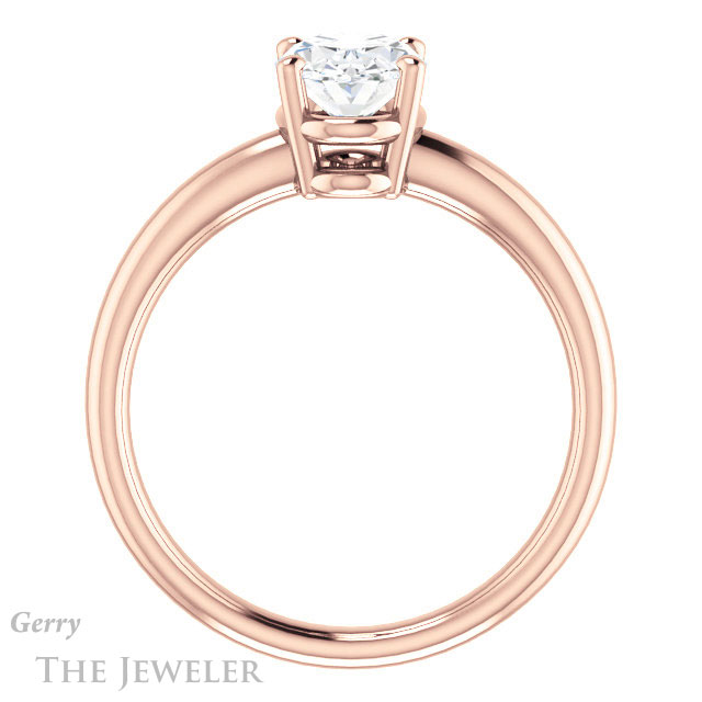 Oval Shaped Forever One Moissanite Engagement Ring #GTJ981-oval-fo-r 2 Oval Shaped Forever One Moissanite Engagement Ring #GTJ981-oval-fo-r