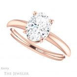 Oval Shaped Forever One Moissanite Engagement Ring #GTJ981-oval-fo-r 5 Oval Shaped Forever One Moissanite Engagement Ring #GTJ981-oval-fo-r