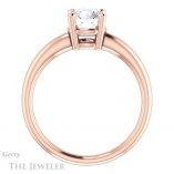 Round Cut Forever One Moissanite Engagement Ring #GTJ981-round-fo-r 2 Round Cut Forever One Moissanite Engagement Ring #GTJ981-round-fo-r