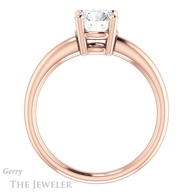 Round Cut Forever One Moissanite Engagement Ring #GTJ981-round-fo-r 2 Round Cut Forever One Moissanite Engagement Ring #GTJ981-round-fo-r