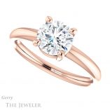 Round Cut Forever One Moissanite Engagement Ring #GTJ981-round-fo-r 5 Round Cut Forever One Moissanite Engagement Ring #GTJ981-round-fo-r