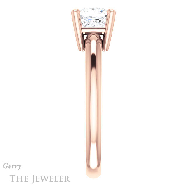 Princess Cut Forever One Moissanite Engagement Ring #GTJ981-square-fo-r 3 Princess Cut Forever One Moissanite Engagement Ring #GTJ981-square-fo-r
