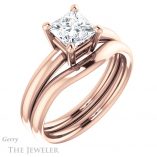 Princess Cut Forever One Moissanite Engagement Ring #GTJ981-square-fo-r 6 Princess Cut Forever One Moissanite Engagement Ring #GTJ981-square-fo-r