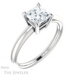 Princess Cut Forever One Moissanite Engagement Ring #GTJ981-square-fo-w 4 Princess Cut Forever One Moissanite Engagement Ring #GTJ981-square-fo-w