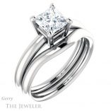 Princess Cut Forever One Moissanite Engagement Ring #GTJ981-square-fo-w 6 Princess Cut Forever One Moissanite Engagement Ring #GTJ981-square-fo-w