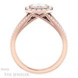 Emerald Cut Forever One Moissanite Engagement Ring #GTJ982-emerald-fb-r 2 Emerald Cut Forever Brilliant Moissanite Engagement Ring #GTJ982-emerald-fb-r