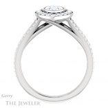 Marquise Cut Forever One Moissanite Engagement Ring #GTJ982-marquise-fb-w 2 Marquise Cut Forever Brilliant Moissanite Engagement Ring #GTJ982-marquise-fb-w