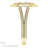 Marquise Cut Forever One Moissanite Engagement Ring #GTJ982-marquise-fb-y 3 Marquise Cut Forever Brilliant Moissanite Engagement Ring #GTJ982-marquise-fb-y