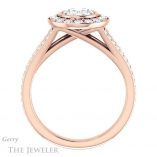 Oval Shaped Forever One Moissanite Engagement Ring #GTJ982-oval-fo-r 2 Oval Shaped Forever One Moissanite Engagement Ring #GTJ982-oval-fo-r