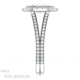 Oval Shaped Forever One Moissanite Engagement Ring #GTJ982-oval-fo-w