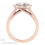 Round Cut Forever One Moissanite Engagement Ring #GTJ982-round-fo-r 2 Round Cut Forever One Moissanite Engagement Ring #GTJ982-round-fo-r