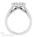 Princess Cut Forever One Moissanite Engagement Ring #GTJ982-square-fo-w