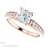 Cushion Cut Forever One Moissanite Engagement Ring #GTJ983-cushion-fo-r 5 Cushion Cut Forever One Moissanite Engagement Ring #GTJ983-cushion-fo-r