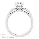 Cushion Cut Forever One Moissanite Engagement Ring #GTJ983-cushion-fo-w 2 Cushion Cut Forever One Moissanite Engagement Ring #GTJ983-cushion-fo-w