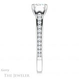 Emerald Cut Forever One Moissanite Engagement Ring #GTJ983-emerald-fb-w 3 Emerald Cut Forever Brilliant Moissanite Engagement Ring #GTJ983-emerald-fb-w