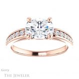 Oval Shaped Forever One Moissanite Engagement Ring #GTJ983-oval-fo-r 1 Oval Shaped Forever One Moissanite Engagement Ring #GTJ983-oval-fo-r