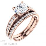 Oval Shaped Forever One Moissanite Engagement Ring #GTJ983-oval-fo-r 6 Oval Shaped Forever One Moissanite Engagement Ring #GTJ983-oval-fo-r