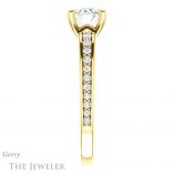 Oval Shaped Forever One Moissanite Engagement Ring #GTJ983-oval-fo-y 3 Oval Shaped Forever One Moissanite Engagement Ring #GTJ983-oval-fo-y